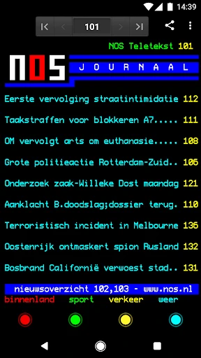 Teletekst screenshot