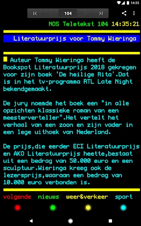 Teletekst screenshot