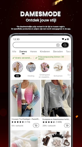 Temu:Winkel als een miljardair screenshot
