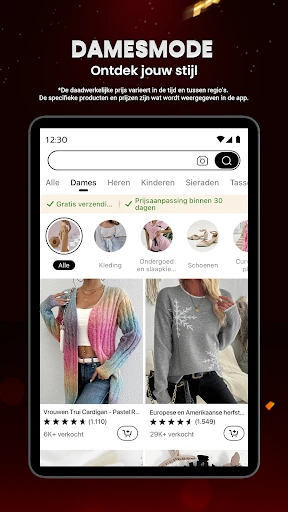 Temu:Winkel als een miljardair screenshot