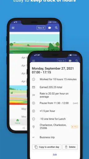 Timesheet salarisoverzicht screenshot