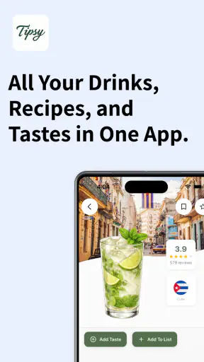 Tipsy – Cocktail & Drink App screenshot