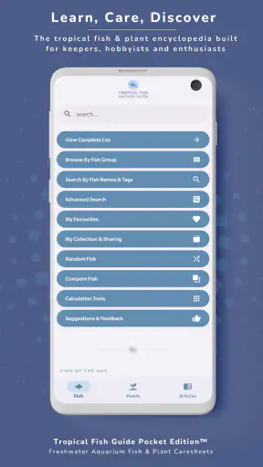 Tropical Fish Guide Pocket Ed. screenshot