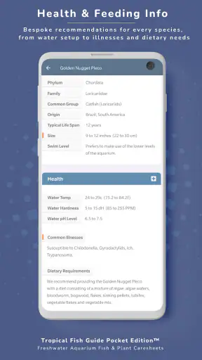 Tropical Fish Guide Pocket Ed. screenshot