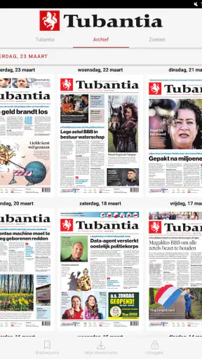 Tubantia - Digitale krant screenshot