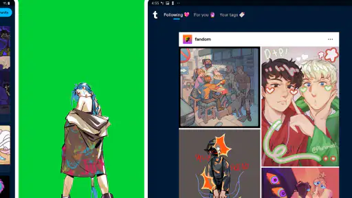 Tumblr—Fandom, kunst, chaos screenshot