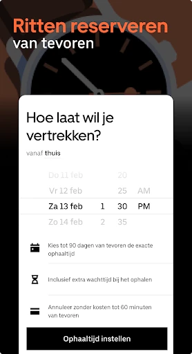 Uber - Vraag een rit aan screenshot