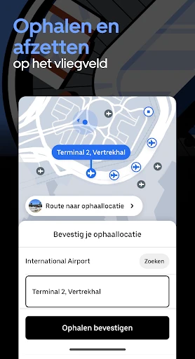 Uber - Vraag een rit aan screenshot