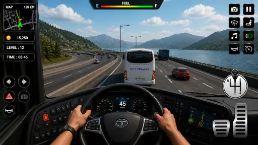Ultimate Bus Driving 3d Game screenshot