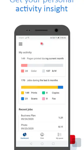 uniFLOW Online Print & Scan screenshot