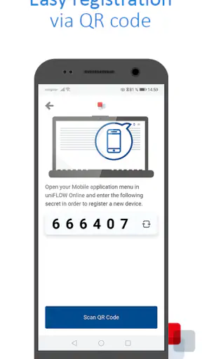 uniFLOW Online Print & Scan screenshot