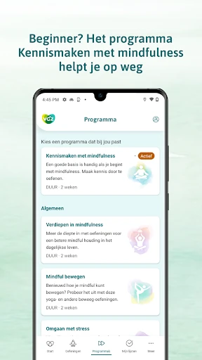 VGZ Mindfulness Coach screenshot