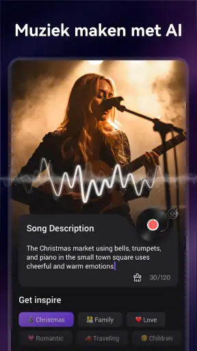 Videomaker met muziek, Foto screenshot