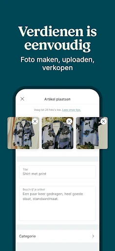 Vinted: tweedehandsplatform screenshot
