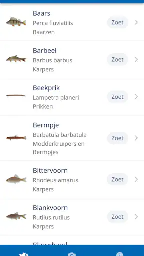 Vissengids screenshot