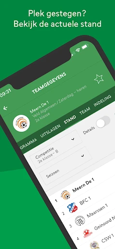Voetbal.nl - De officiële app screenshot