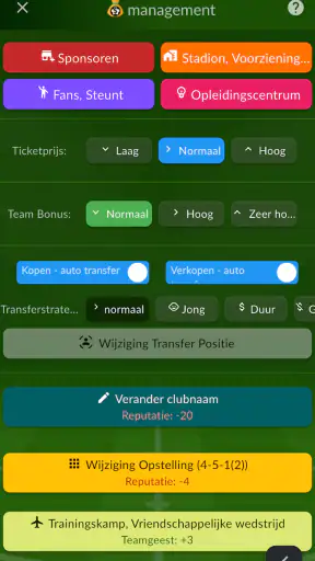 Voetbalagent screenshot