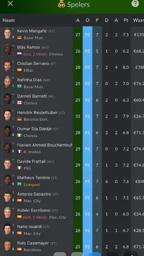 Voetbalagent screenshot