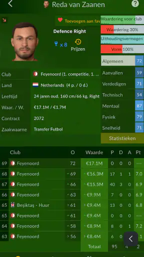 Voetbalagent screenshot