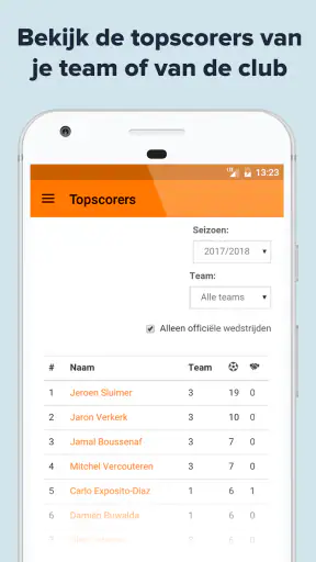 VoetbalAssist ClubApp screenshot