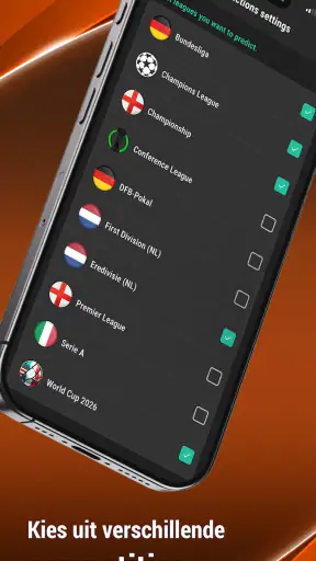 Voetbalpoules screenshot