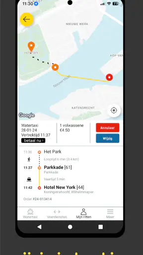 Watertaxi Rotterdam screenshot