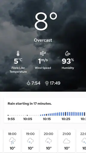Weather forecast - Meteosource screenshot