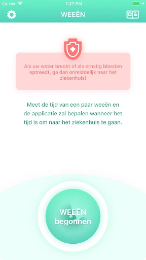 Weeën Timer 9m - Zwangerschap screenshot