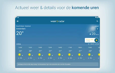 Weer & Radar met buienradar screenshot