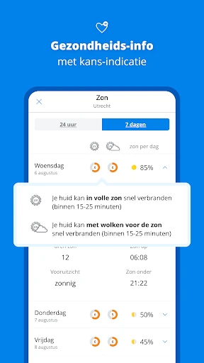 Weeronline:buien & regen radar screenshot