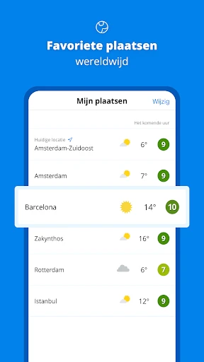 Weeronline:buien & regen radar screenshot