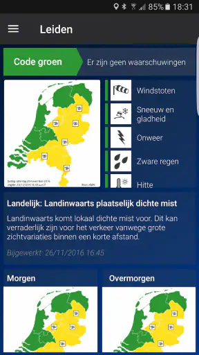 Weerwaarschuwing: Weeralarm NL screenshot