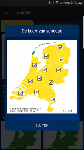 Weerwaarschuwing: Weeralarm NL screenshot