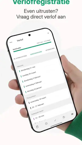 Werktijden screenshot