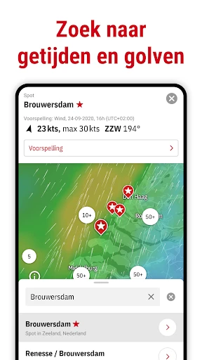 Windfinder: Wind & Weer Kaart screenshot