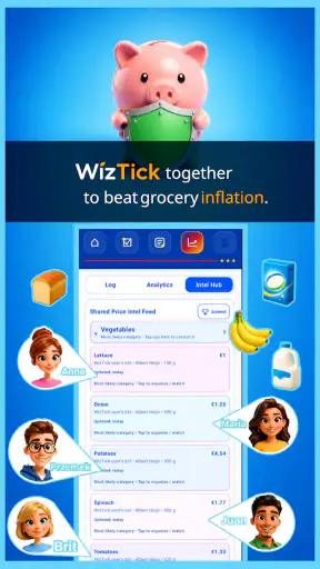 WizTick Grocery List & Budget screenshot