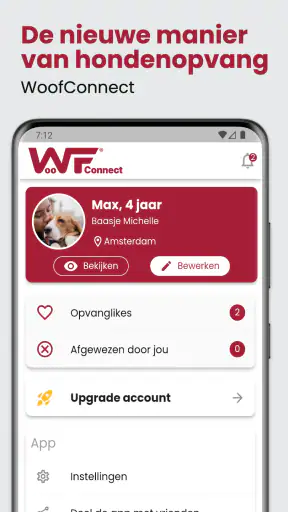 WoofConnect Hondenopvang Oppas screenshot