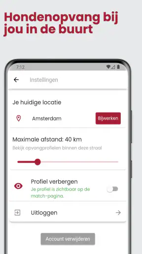 WoofConnect Hondenopvang Oppas screenshot