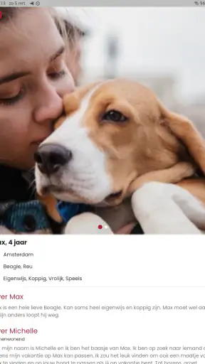 WoofConnect Hondenopvang Oppas screenshot