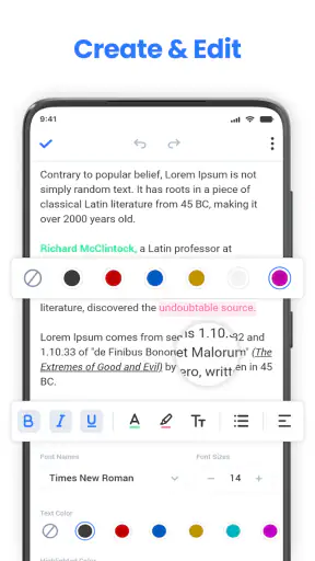 Word Document Office: Word App screenshot