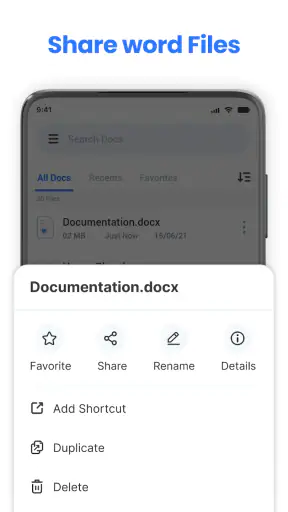 Word Document Office: Word App screenshot