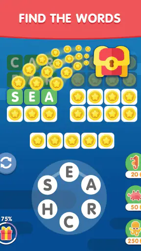 Word Search Sea: Woordspel screenshot