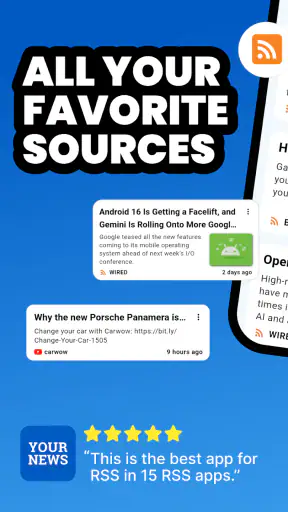Your News - RSS-feedlezer screenshot