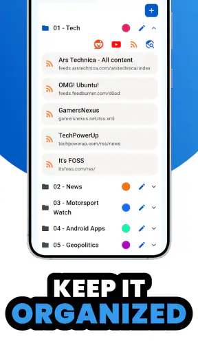 Your News - RSS-feedlezer screenshot