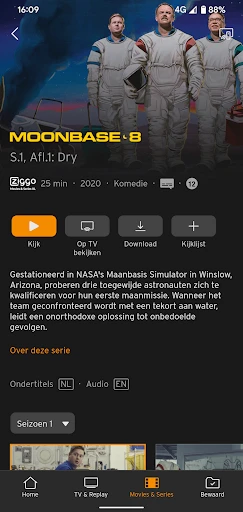 Ziggo GO TV screenshot