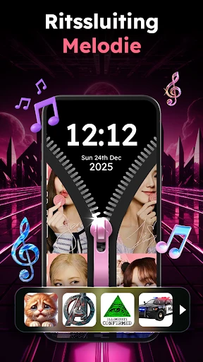 Zipper Lock Wallpapers Screen screenshot