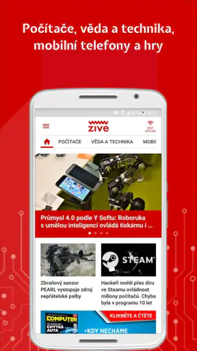 Živě.cz screenshot