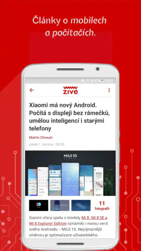 Živě.cz screenshot