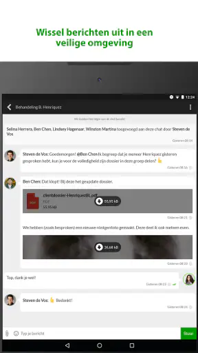 Zorg Messenger screenshot