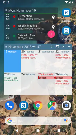 aCalendar - your calendar screenshot